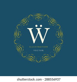 Vintage Frame for Luxury Logos, Restaurant, Hotel, Boutique or Business Identity. Royalty, Heraldic Design with Flourishes Elegant Design Elements. Vector Illustration Template