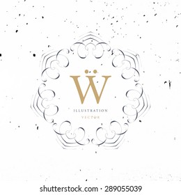Vintage Frame for Luxury Logos, Restaurant, Hotel, Boutique or Business Identity. Royalty, Heraldic Design with Flourishes Elegant Design Elements. Vector Illustration Template