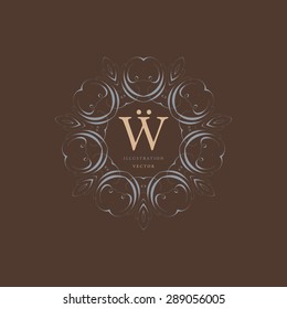 Vintage Frame for Luxury Logos, Restaurant, Hotel, Boutique or Business Identity. Royalty, Heraldic Design with Flourishes Elegant Design Elements. Vector Illustration Template