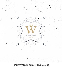 Vintage Frame for Luxury Logos, Restaurant, Hotel, Boutique or Business Identity. Royalty, Heraldic Design with Flourishes Elegant Design Elements. Vector Illustration Template