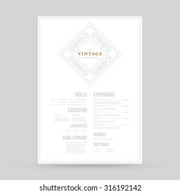 Vintage Frame for Luxury Logos, Restaurant, Hotel, Boutique or Business Identity. Royalty, Heraldic Design with Flourishes Elegant Design Elements. Vector Illustration Template.