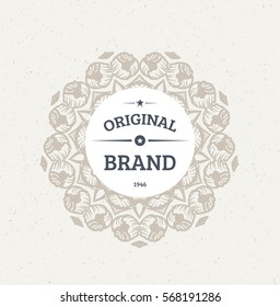 Vintage Frame for Luxury Logos, Restaurant, Hotel, Boutique or Business Identity. Royalty, Heraldic Design with Flourishes Elegant Elements. Vector Illustration Template.