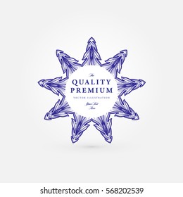 Vintage Frame for Luxury Logos, Restaurant, Hotel, Boutique or Business Identity. Royalty, Heraldic Design with Flourishes Elegant Elements. Vector Illustration Template.