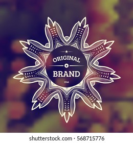 Vintage Frame for Luxury Logos, Restaurant, Hotel, Boutique or Business Identity. Royalty, Heraldic Design with Flourishes Elegant Elements. Vector Illustration Template.