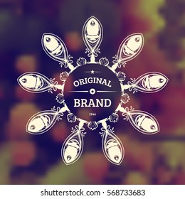 Vintage Frame for Luxury Logos, Restaurant, Hotel, Boutique or Business Identity. Royalty, Heraldic Design with Flourishes Elegant Elements. Vector Illustration Template.
