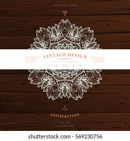 Vintage Frame for Luxury Logos, Restaurant, Hotel, Boutique or Business Identity. Royalty, Heraldic Design with Flourishes Elegant Elements. Vector Illustration Template.
