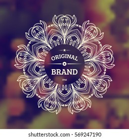 Vintage Frame for Luxury Logos, Restaurant, Hotel, Boutique or Business Identity. Royalty, Heraldic Design with Flourishes Elegant Elements. Vector Illustration Template.