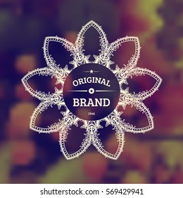 Vintage Frame for Luxury Logos, Restaurant, Hotel, Boutique or Business Identity. Royalty, Heraldic Design with Flourishes Elegant Elements. Vector Illustration Template.
