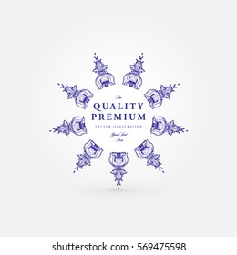 Vintage Frame for Luxury Logos, Restaurant, Hotel, Boutique or Business Identity. Royalty, Heraldic Design with Flourishes Elegant Elements. Vector Illustration Template.