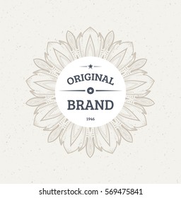 Vintage Frame for Luxury Logos, Restaurant, Hotel, Boutique or Business Identity. Royalty, Heraldic Design with Flourishes Elegant Elements. Vector Illustration Template.