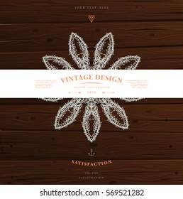 Vintage Frame for Luxury Logos, Restaurant, Hotel, Boutique or Business Identity. Royalty, Heraldic Design with Flourishes Elegant Elements. Vector Illustration Template.