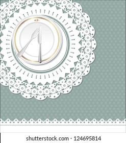 Vintage frame menu design template