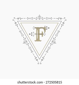 Marco vintage - para el diseño monográfico o caligráfico - en vector