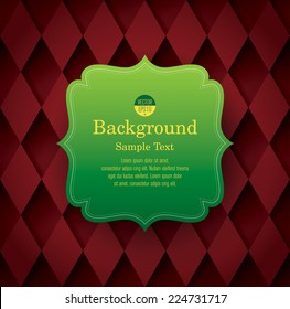Vintage frame on red background. Can be used in cover design, book design, website background, CD cover, advertising. 