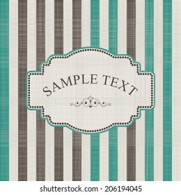 Vintage   Frame on Retro Background Design
