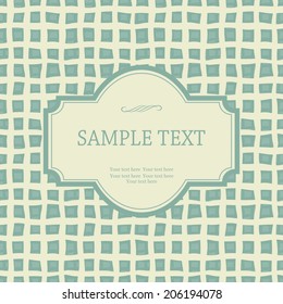 Vintage   Frame on Retro Background Design