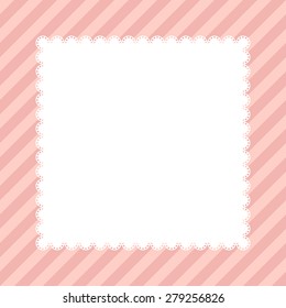 Vintage Frame on Retro pink Background Design