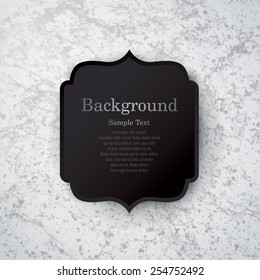 Vintage frame on rock texture background. Can be used in cover design, book design, website background, CD cover, advertising.