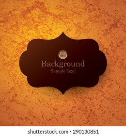 Vintage frame on rock texture background. Can be used in cover design, book design, website background, CD cover, advertising.  