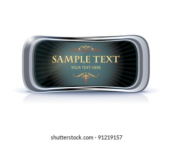 vintage frame on white background