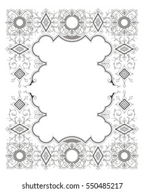 Vintage Frame Ornament vector