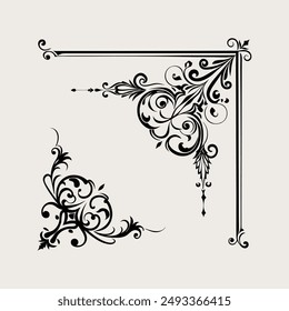 Vintage Frame Ornaments vector illustration. 