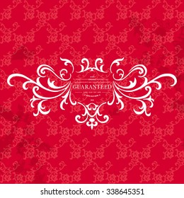 Vintage frame with place for your text.Elegant element for design template.Romantic background.Vector illustration