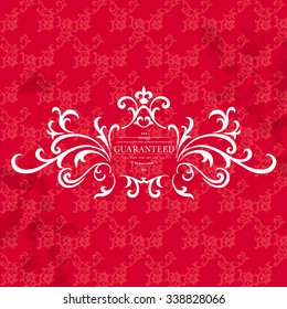 Vintage frame with place for your text.Elegant element for design template.Romantic background.Vector illustration