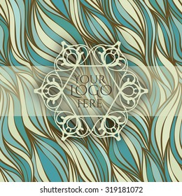Vintage frame, retro design template. Vector frame, Retro card