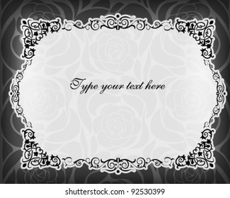 Vintage frame in retro style