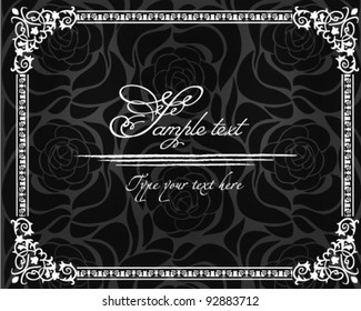 Vintage frame in retro style