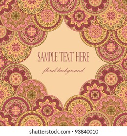 vintage frame in retro style