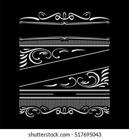 Vintage frame. Retro style frame template.
