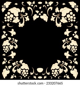 Vintage frame in retro style vector illustration