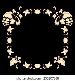 Vintage frame in retro style vector illustration