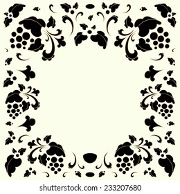 Vintage frame in retro style vector illustration