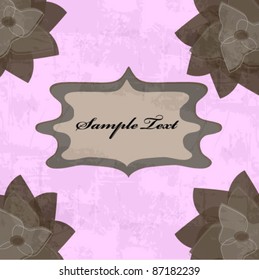 vintage frame with scrapbook elements. vector illustration. vector illustration