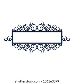 Vintage frame scroll
