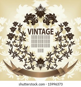 Vintage frame Square