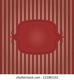 Vintage frame striped background. Vector illustration