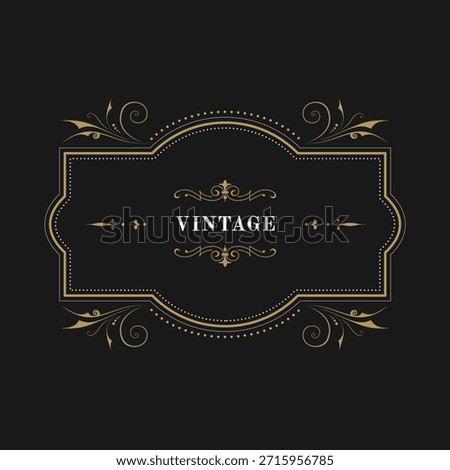 Vintage frame. Vintage style. retro labels. wedding ornaments, invitation card. 