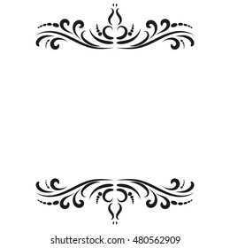  vintage frame with swirls