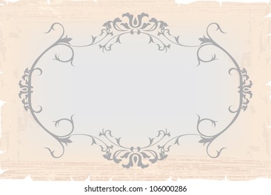 Vintage frame template