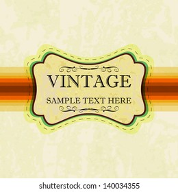 Vintage frame template grunge background