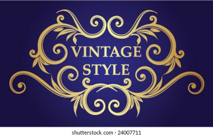 Marco vintage para texto