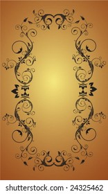 Vintage frame for text
