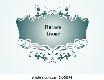 vintage frame for text