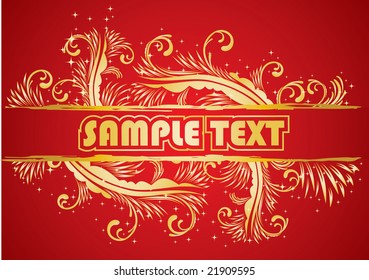 Vintage frame. Vector.