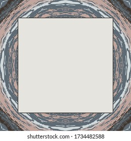 Vintage frame vector. Beauty empty background, template for photo, portrait, album.