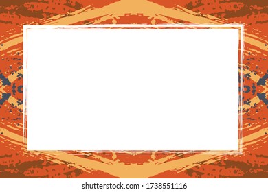 Vintage frame vector. Beauty empty background, template for photo, portrait, album.